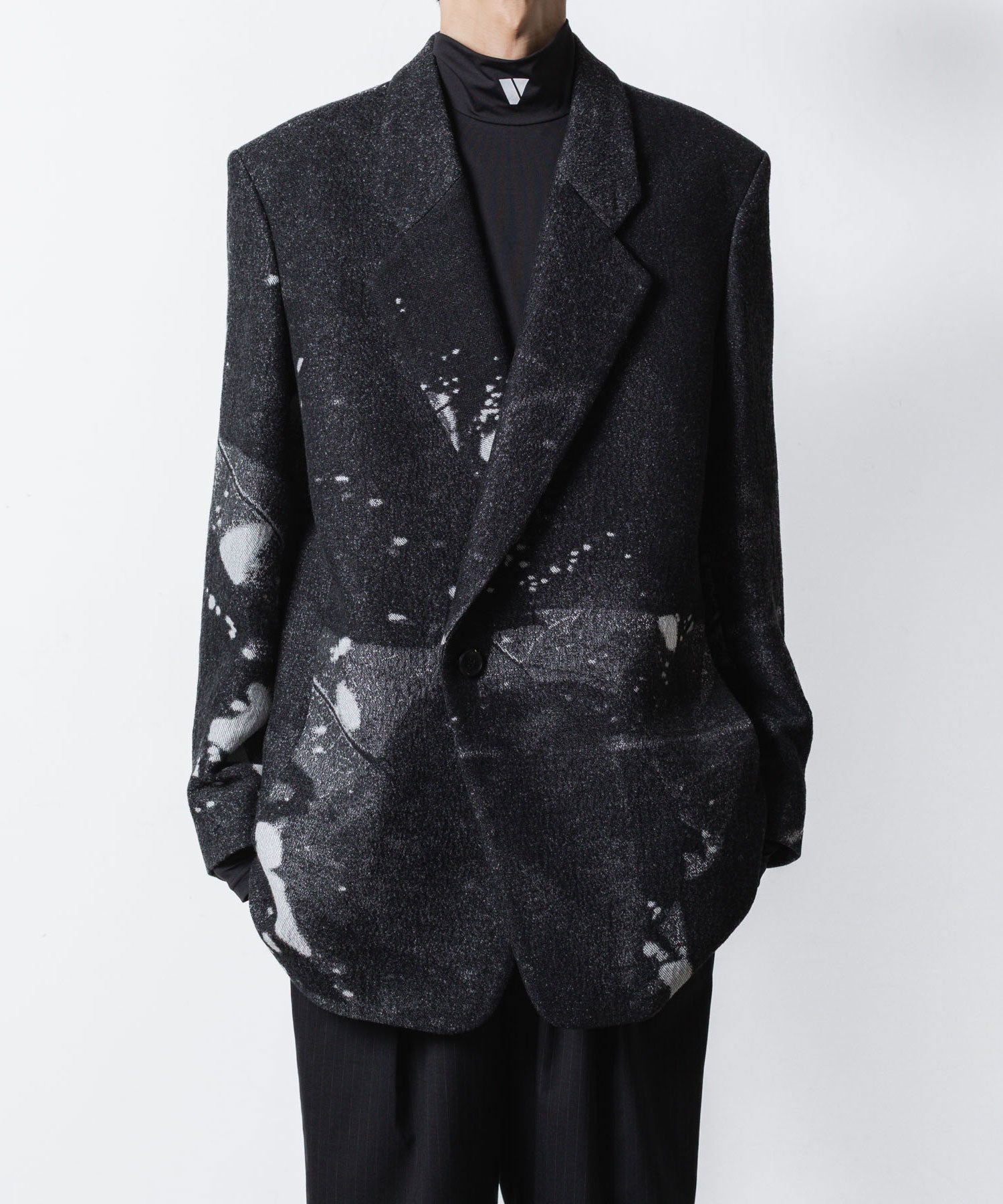 VEIN ヴェインのCO/WO PHOTO JACQUARD OVER JACKET - BLACKの公式通販サイトsession福岡セレクトショップ