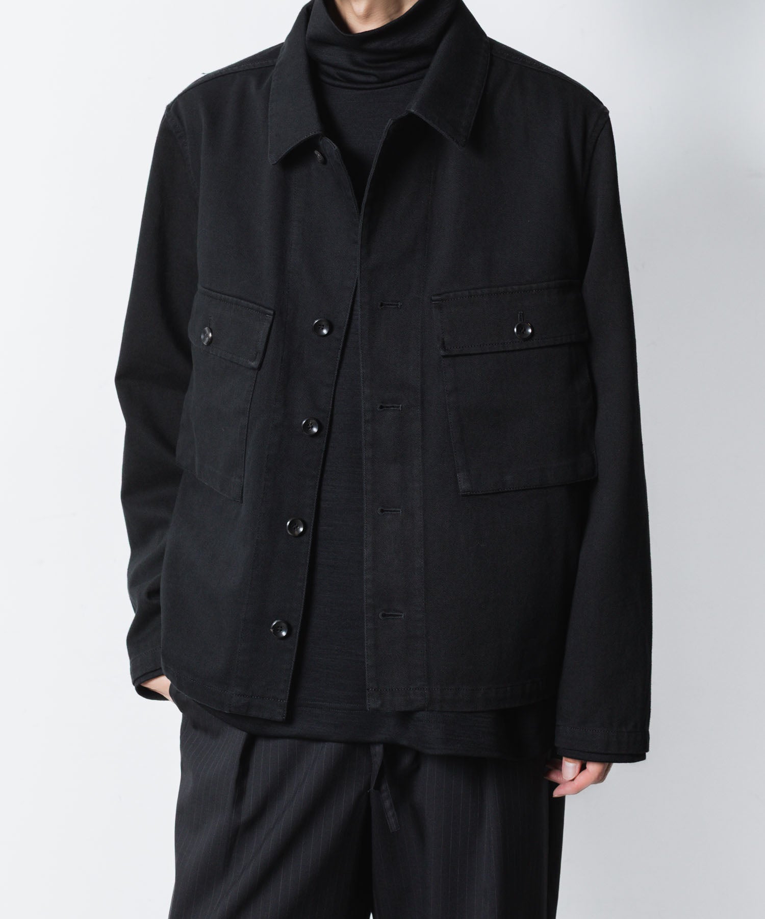 ATTACHMENT アタッチメントのCO NIDOM CLOTH M-43 JACKET - BLACKの公式通販サイトsession福岡セレクトショップ