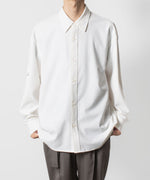 画像をギャラリービューアに読み込む, ATTACHMENT アタッチメントのPE/RY STRETCH TROPICAL STRAP SLEEVE L/S SHIRT - WHITEの公式通販サイトsession福岡セレクトショップ
