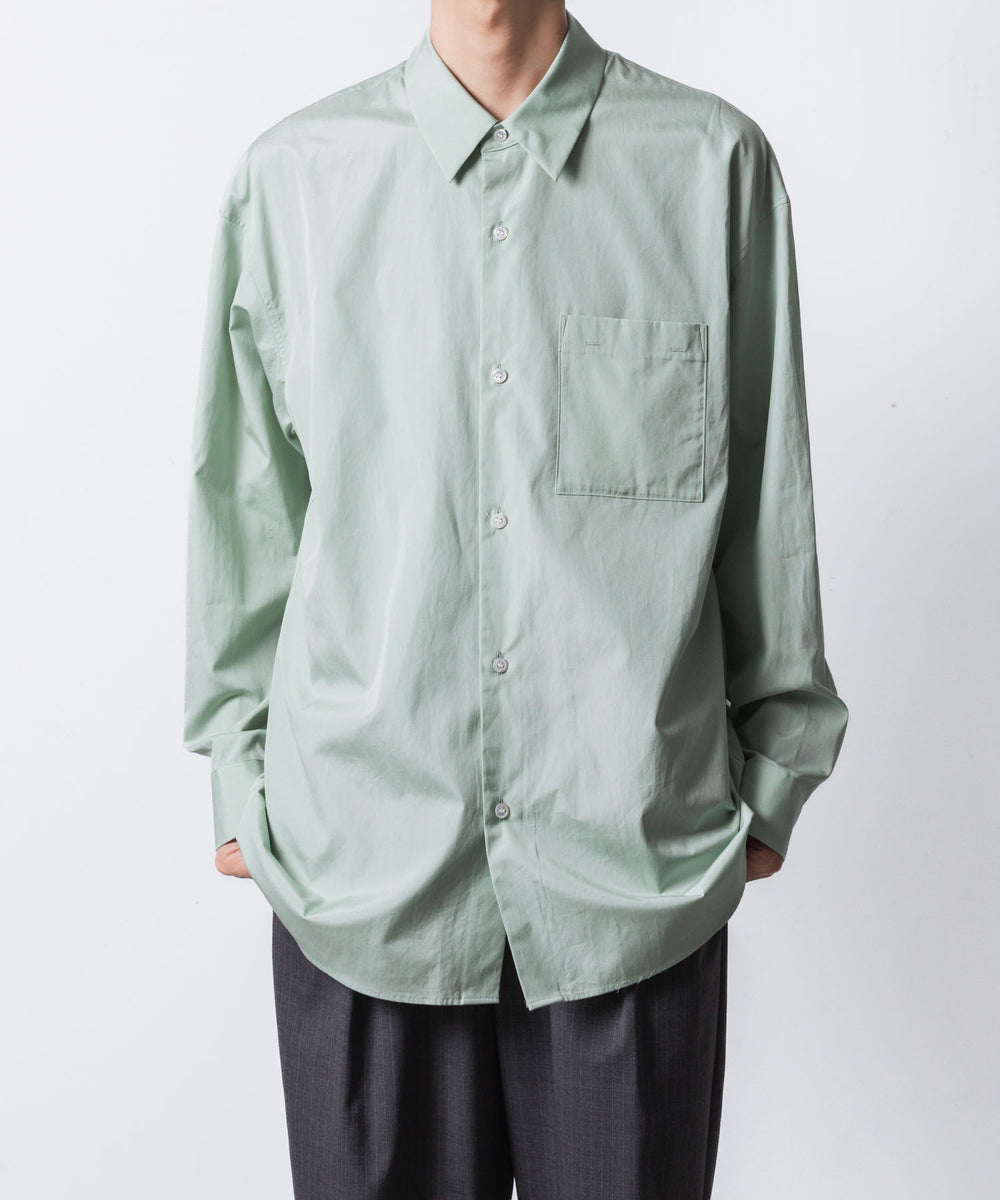 ATTACHMENT アタッチメントの140/2 GIZA BROAD L/S SHIRT - L.GREENの公式通販サイトsession福岡セレクトショップ