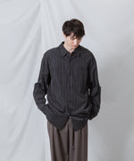 画像をギャラリービューアに読み込む, ATTACHMENT アタッチメントのCU/CO STRIPE TWILL L/S SHIRT - S.GRAYの公式通販サイトsession福岡セレクトショップ
