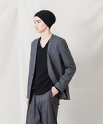 画像をギャラリービューアに読み込む, ATTACHMENT アタッチメントのT/W/SI STRETCH GABARDINE COLLARLESS JKT - S.GRAYの公式通販サイトsession福岡セレクトショップ
