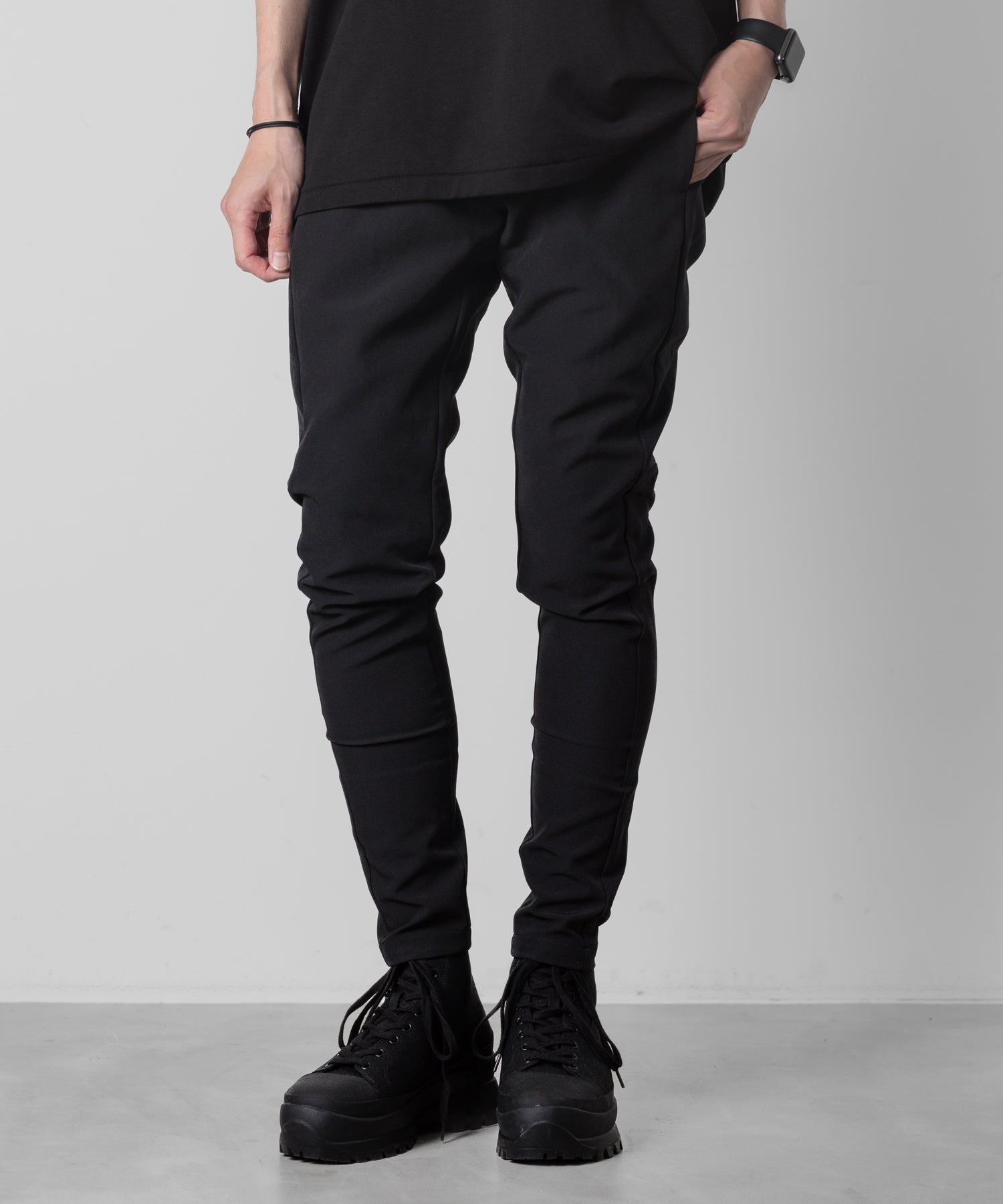 ATTACHMENT アタッチメントのPE HIGH COUNT DOUBLE CLOTH SIDE POCKET EAZY PANTS - BLACKの公式通販サイトsession福岡セレクトショップ