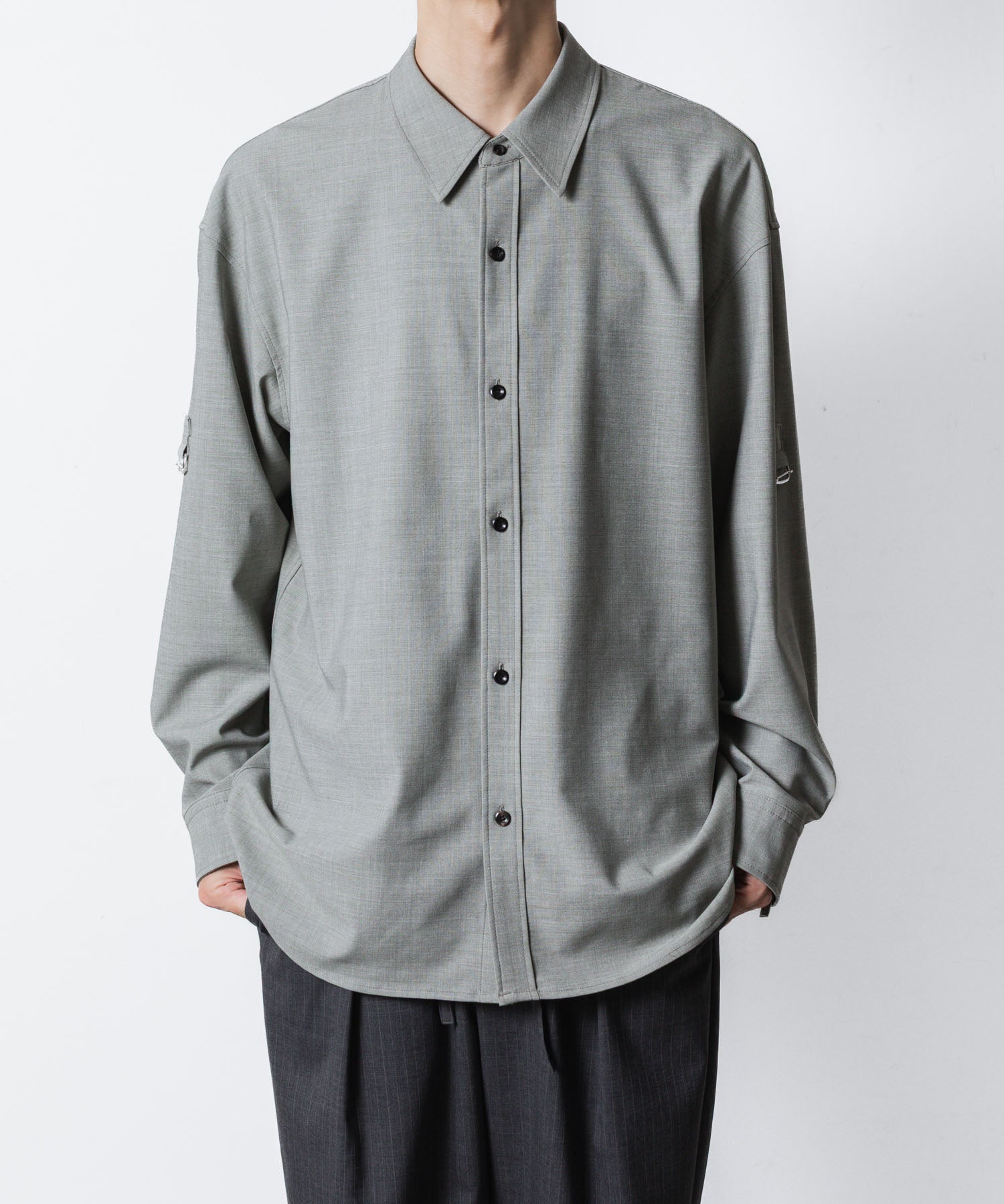 ATTACHMENT アタッチメントのPE/RY STRETCH TROPICAL STRAP SLEEVE L/S SHIRT - X.GREENの公式通販サイトsession福岡セレクトショップ