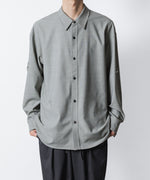 画像をギャラリービューアに読み込む, ATTACHMENT アタッチメントのPE/RY STRETCH TROPICAL STRAP SLEEVE L/S SHIRT - X.GREENの公式通販サイトsession福岡セレクトショップ
