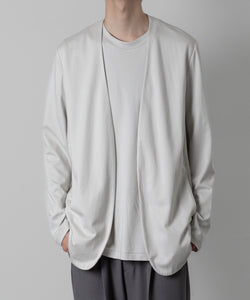 【ATTACHMENT】ATTACHMENT アタッチメントのCOTTON DOUBLE FACE COLLARLESS CARDIGAN - L.GRAY 公式通販サイトsession福岡セレクトショップ