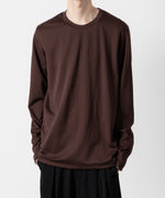 画像をギャラリービューアに読み込む, ATTACHMENT アタッチメントのCOTTON DOUBLE FACE SLIM FIT L/S TEE - BORDEAUX  公式通販サイトsession福岡セレクトショップ
