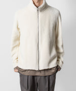 画像をギャラリービューアに読み込む, ATTACHMENT アタッチメントのWO/ALPACA BOA ZIP UP BLOUSON - OFF WHITEの公式通販サイトsession福岡セレクトショップ
