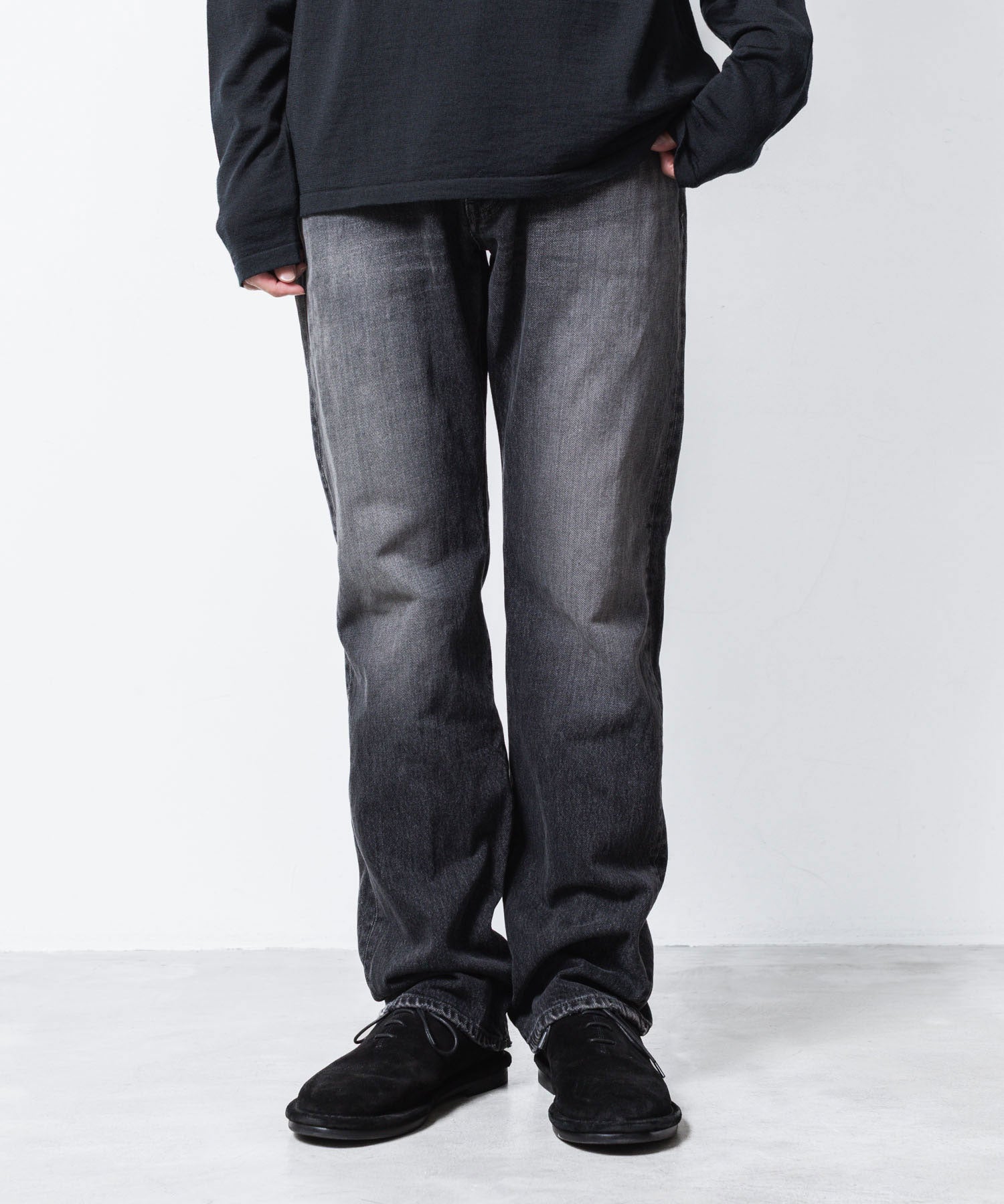 ATTACHMENT アタッチメントの13OZ DENIM STRAIGHT JEANS - BLACKの公式通販サイトsession福岡セレクトショップ