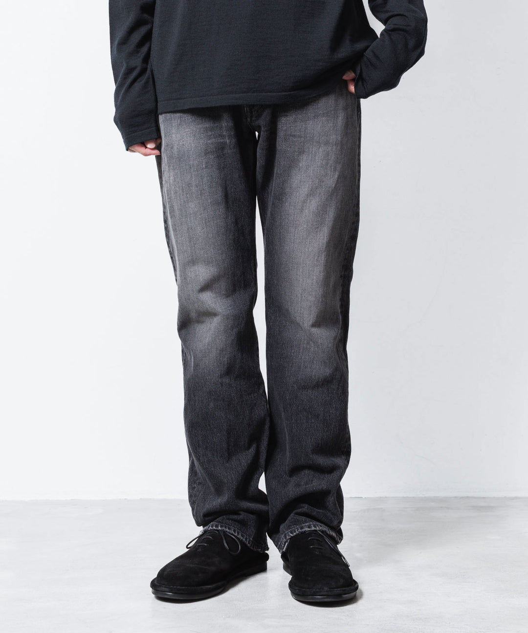 ATTACHMENT アタッチメントの13OZ DENIM STRAIGHT JEANS - BLACKの公式通販サイトsession福岡セレクトショップ