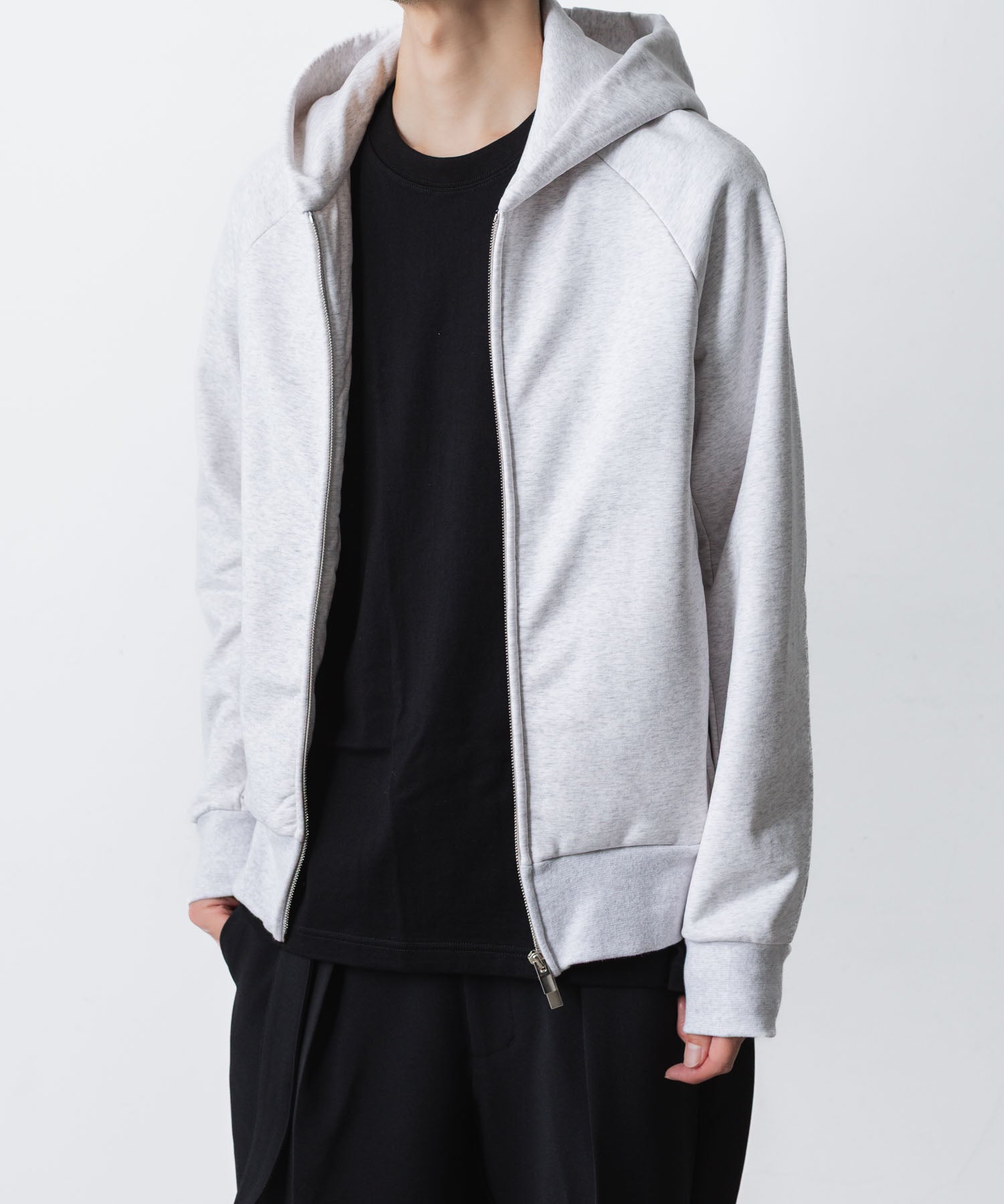 ATTACHMENT / EXCLUSIVE ITEMアタッチメントのCO STRECH TERRY ZIP UP HOODIE - X.GRAYの公式通販サイトsession福岡セレクトショップ