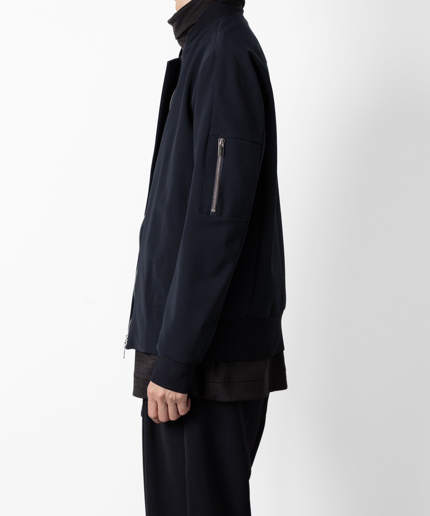 ATTACHMENT アタッチメントの別注SOLOTEX DOUBLE CLOTH SLIM FIT MA-1 - NAVYの公式通販サイトsession福岡セレクトショップ
