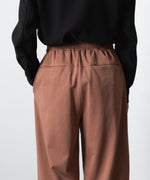 画像をギャラリービューアに読み込む, ATTACHMENT アタッチメントのCOTTON DOUBLE FACE LOUNGE TROUSERS - BROWNの公式通販サイトsession福岡セレクトショップ
