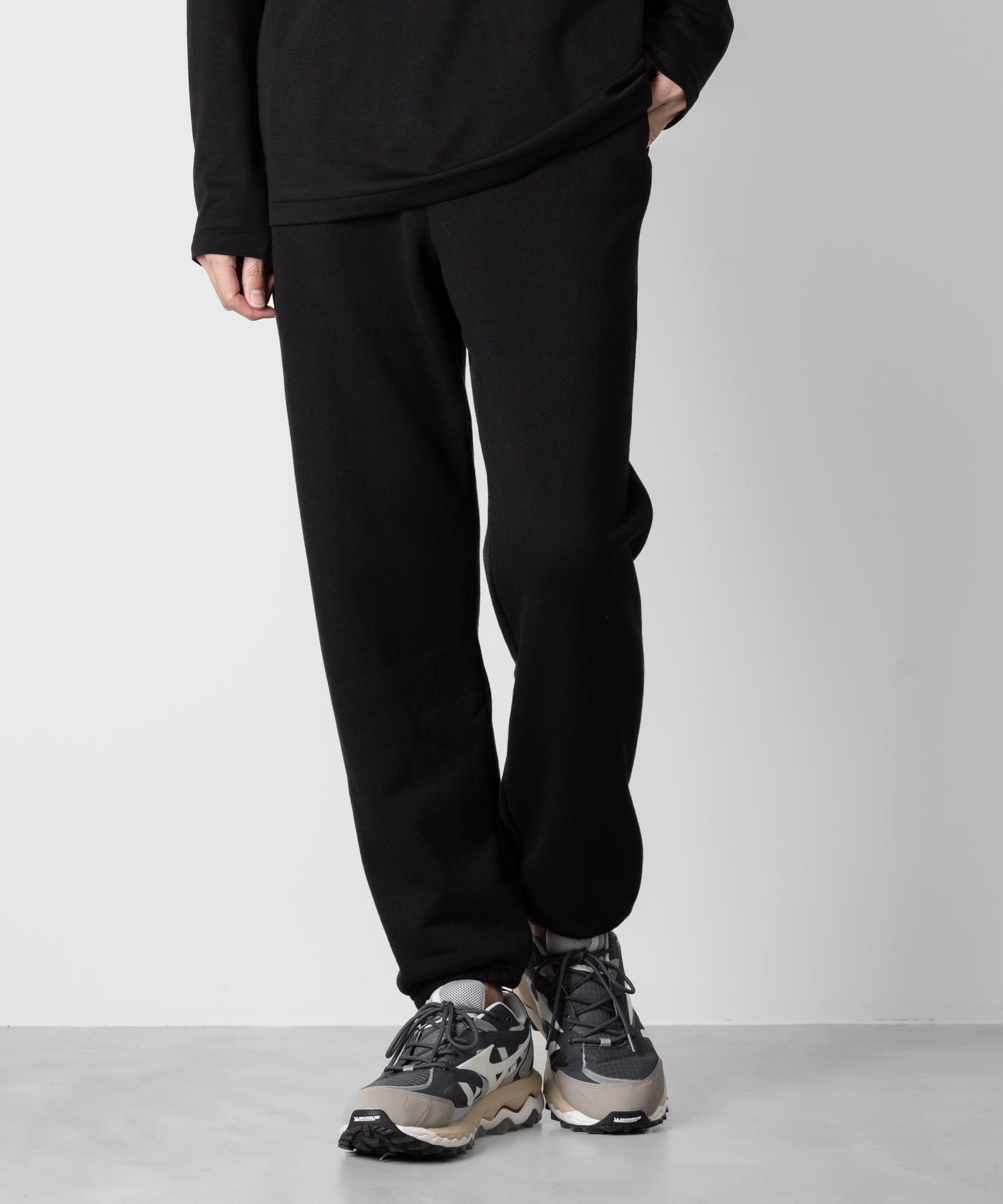 ATTACHMENT アタッチメントのSOFT CLASSIC TERRY SWEAT PANTS - BLACKの公式通販サイトsession福岡セレクトショップ