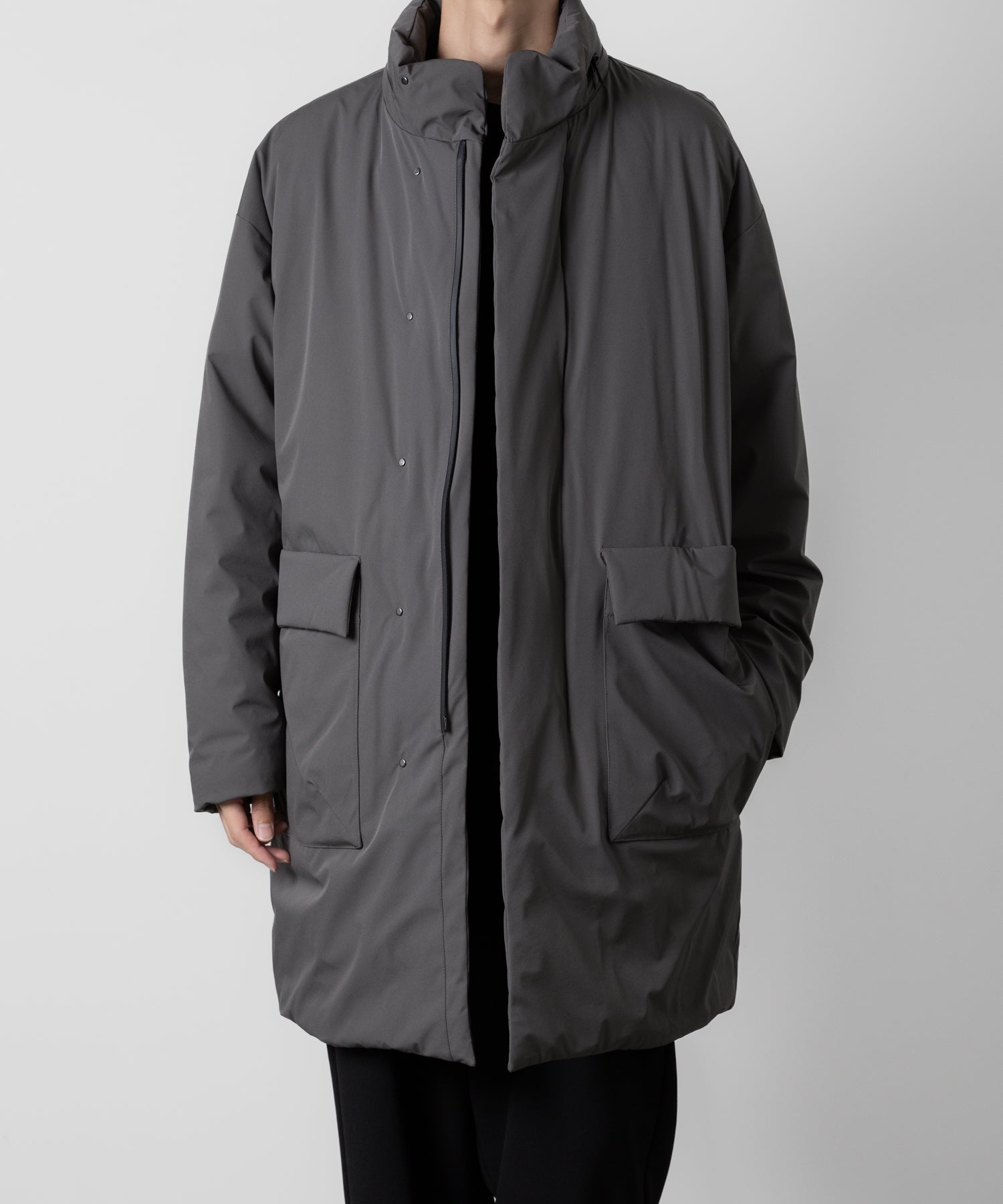 ATTACHMENT アタッチメントの3LAYER LIGHT TAFFETA UTILITY DOWN COAT - D.GRAY 公式通販サイトsession福岡セレクトショップ