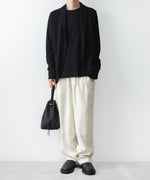 画像をギャラリービューアに読み込む, ATTACHMENT アタッチメントのCU/PE FIBRIL SATIN EASY TROUSERS - OFF WHITEの公式通販サイトsession福岡セレクトショップ
