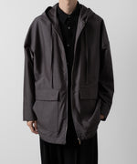 画像をギャラリービューアに読み込む, ATTACHMENT アタッチメントのWO/NY VOILE ZIP UP HOODED JACKET - GRAY 公式通販サイトsession福岡セレクトショップ
