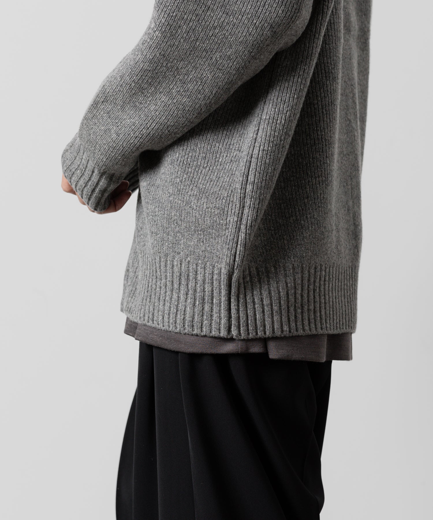 ATTACHMENT アタッチメントのBRITISH WO KNIT CARDIGAN - X.GRAY 公式通販サイトsession福岡セレクトショップ