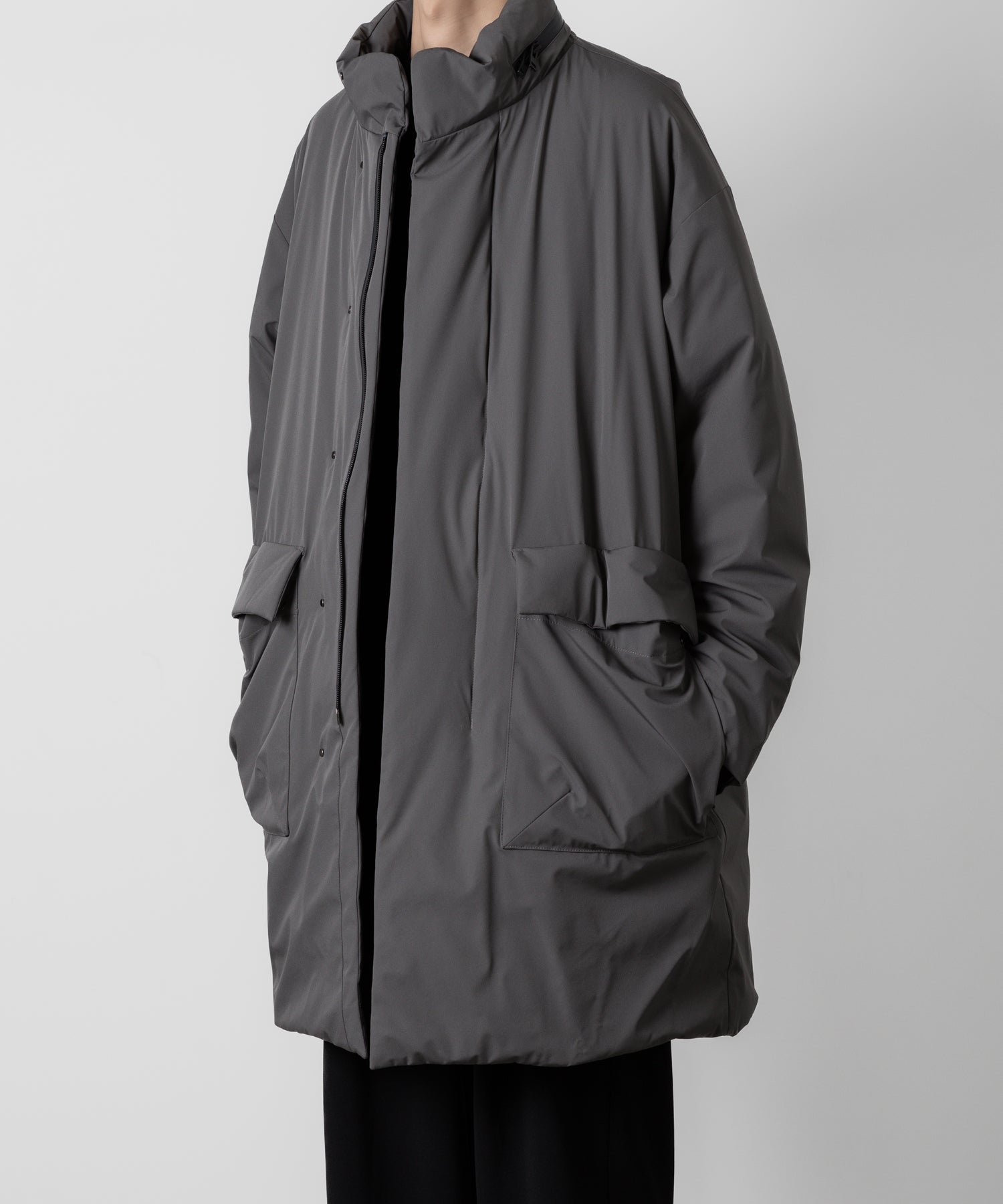 ATTACHMENT アタッチメントの3LAYER LIGHT TAFFETA UTILITY DOWN COAT - D.GRAY 公式通販サイトsession福岡セレクトショップ