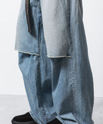 画像をギャラリービューアに読み込む, VEIN ヴェインの11OZ DENIM CUT OFF BAGGY TROUSERS - L.NAVYの公式通販サイトsession福岡セレクトショップ
