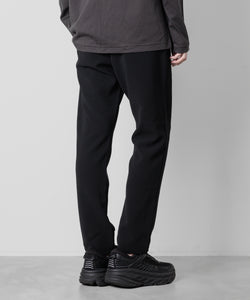 【ATTACHMENT】ATTACHMENT アタッチメントのPE STRETCH DOUBLE CLOTH REGULAR FIT EASY TROUSERS - BLACK 公式通販サイトsession福岡セレクトショップ