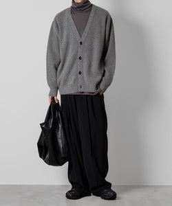 ATTACHMENT アタッチメントのBRITISH WO KNIT CARDIGAN - X.GRAY 公式通販サイトsession福岡セレクトショップ