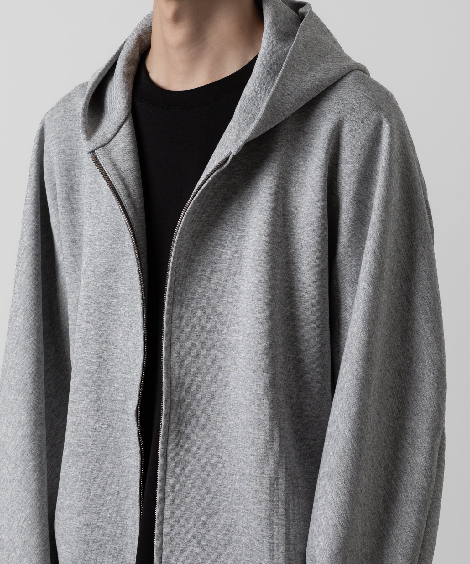 ATTACHMENT アタッチメントのCO/PE DOUBLE KNIT ZIP UP HOODIE - X.GRAY 公式通販サイトsession福岡セレクトショップ