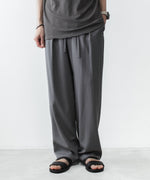 画像をギャラリービューアに読み込む, ATTACHMENT アタッチメントの2/90 WO TWIST TWILL EASY TROUSERS - GRAYの公式通販サイトsession福岡セレクトショップ
