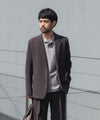 【 ATTACHMENT 】PE STRETCH DOUBLE CLOTH 2B JKT - D.BROWN