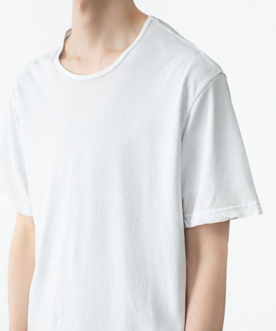 ATTACHMENT アタッチメントの100/3 HIGH TWIST JERSEY SLIM FIT S/S TEE - WHITEの公式通販サイトsession福岡セレクトショップ