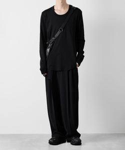 ATTACHMENT アタッチメントのSVIN CO RIB O-NECK L/S TEE - BLACK 公式通販サイトsession福岡セレクトショップ