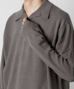 画像をギャラリービューアに読み込む, ATTACHMENT アタッチメントのBRITISH WO KNIT POLO  PULLOVER L/S - KHAKI GRAY 公式通販サイトsession福岡セレクトショップ
