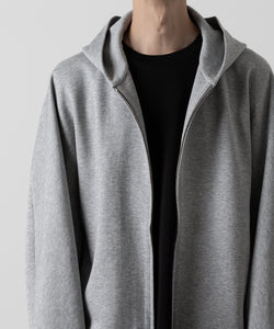 ATTACHMENT アタッチメントのCO/PE DOUBLE KNIT ZIP UP HOODIE - X.GRAY 公式通販サイトsession福岡セレクトショップ