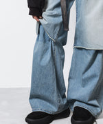 画像をギャラリービューアに読み込む, VEIN ヴェインの11OZ DENIM CUT OFF BAGGY TROUSERS - L.NAVYの公式通販サイトsession福岡セレクトショップ
