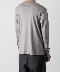 ATTACHMENT アタッチメントのSVIN CO RIB HENLEY NECK L/S TEE - GRAY 公式通販サイトsession福岡セレクトショップ