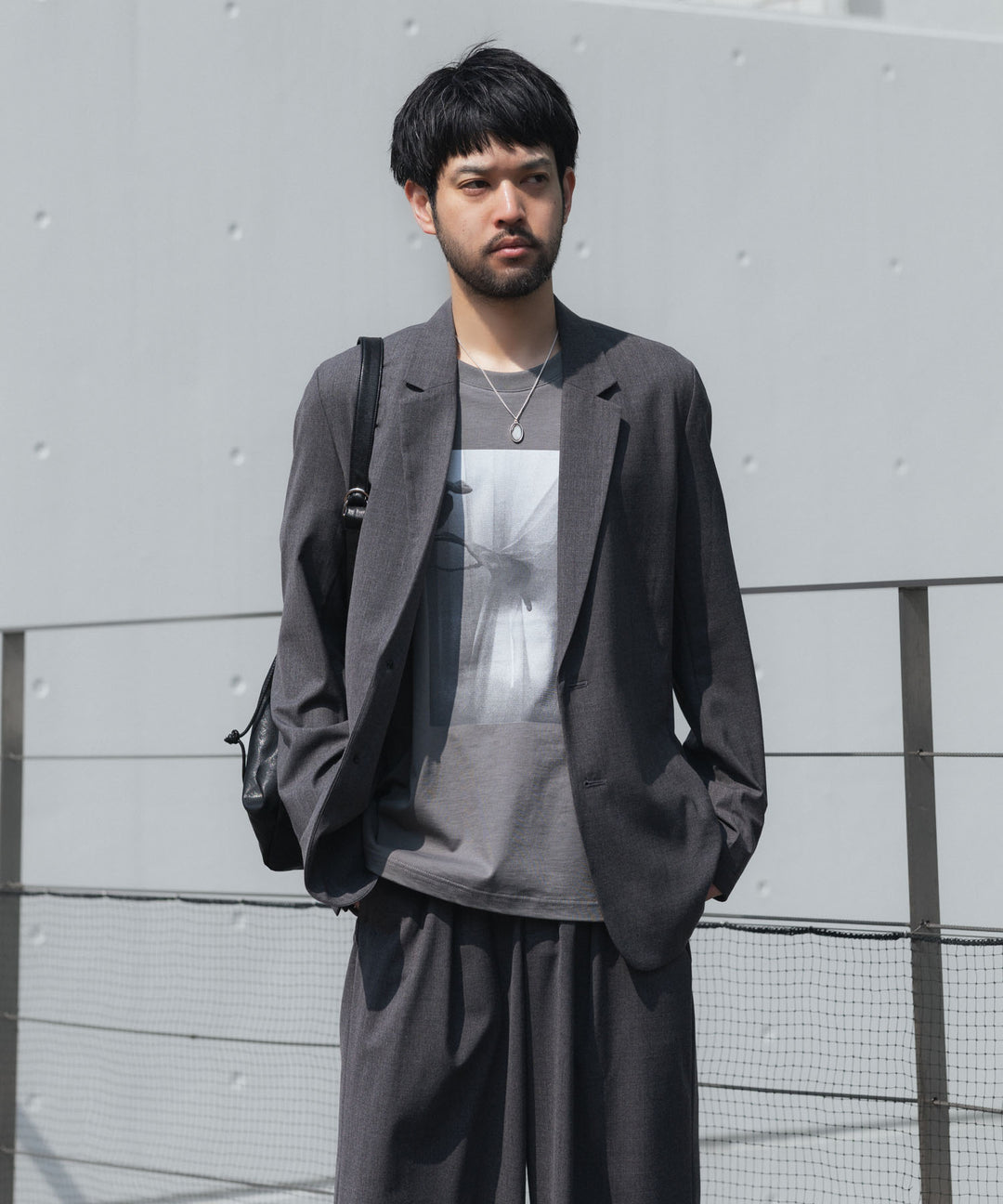 ATTACHMENT アタッチメントの30//2 SUVIN JERSEY PRINT TEE - GRAYの公式通販サイトsession福岡セレクトショップ