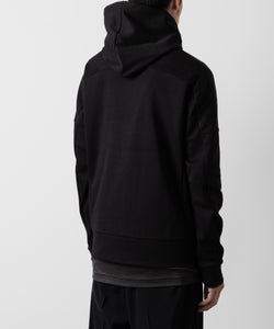 ATTACHMENT アタッチメントの限定CO/PE DOUBLE KNIT ZIP UP HOODIE - BLACKの公式通販サイトsession福岡セレクトショップ