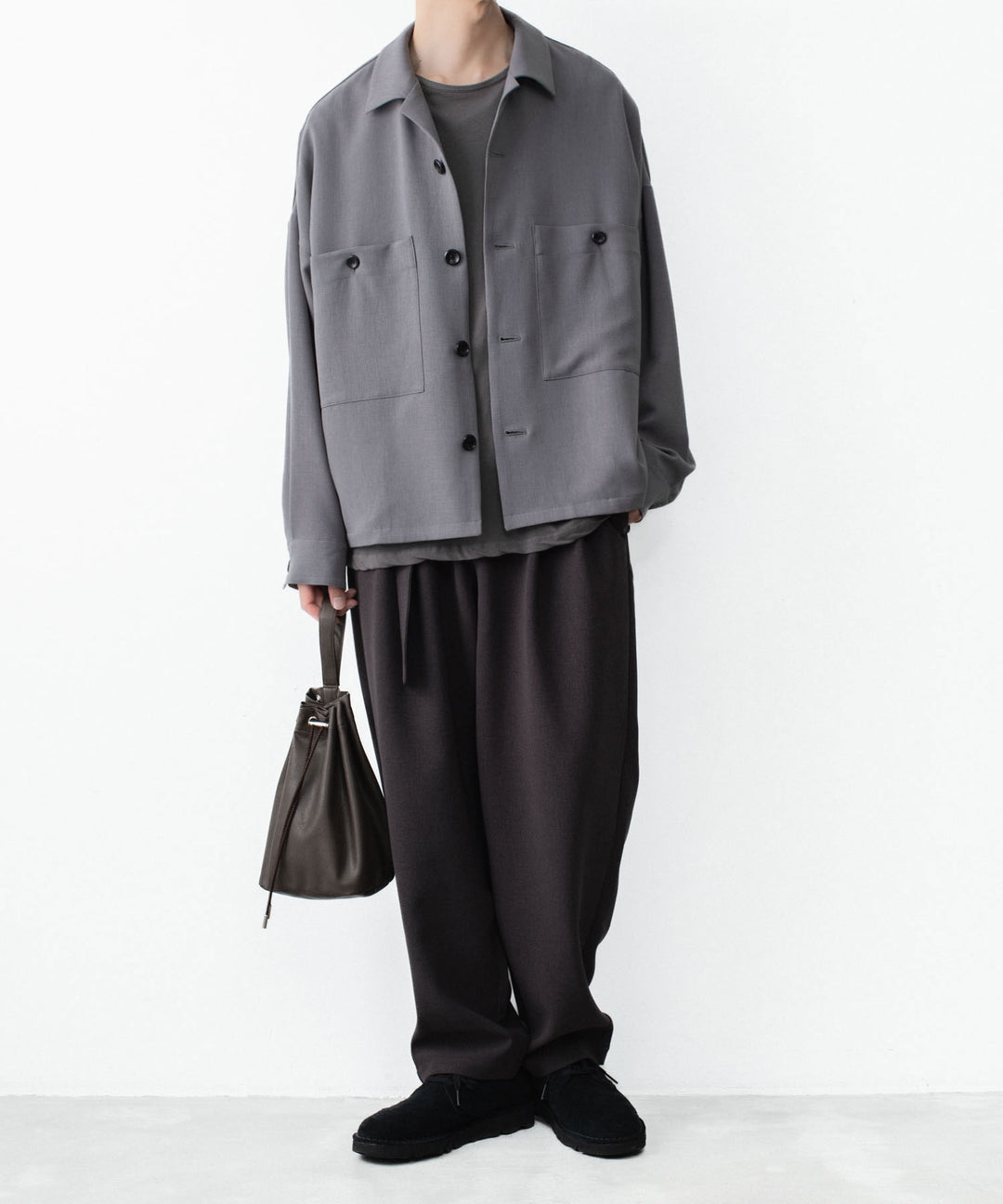 ATTACHMENT / EXCLUSIVE ITEMアタッチメントのPE LIGHT TROPICAL OVERSIZED SHIRT BLOUSON - L.GRAYの公式通販サイトsession福岡セレクトショップ