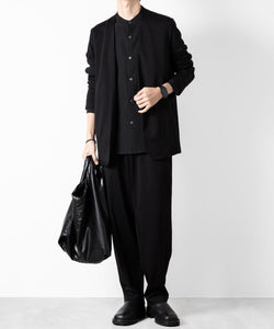 ATTACHMENT アタッチメントのCOTTON DOUBLE FACE LOUNGE TROUSERS - BLACK  公式通販サイトsession福岡セレクトショップ