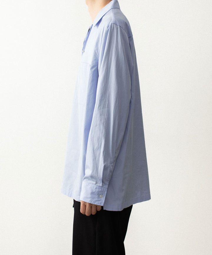 ATTACHMENT アタッチメントの140/2 GIZA BROAD PIERCED L/S SHIRT - L.BLUEの公式通販サイトsession福岡セレクトショップ