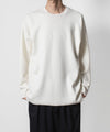 【 ATTACHMENT 】WOxPE DOUBLE FACE KNIT CREW NECK PULLOVER - OFF WHITE