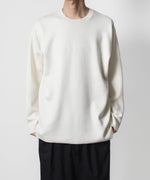 画像をギャラリービューアに読み込む, ATTACHMENT アタッチメントのWOxPE DOUBLE FACE KNIT CREW NECK PULLOVER - OFF WHITEの公式通販サイトsession福岡セレクトショップ
