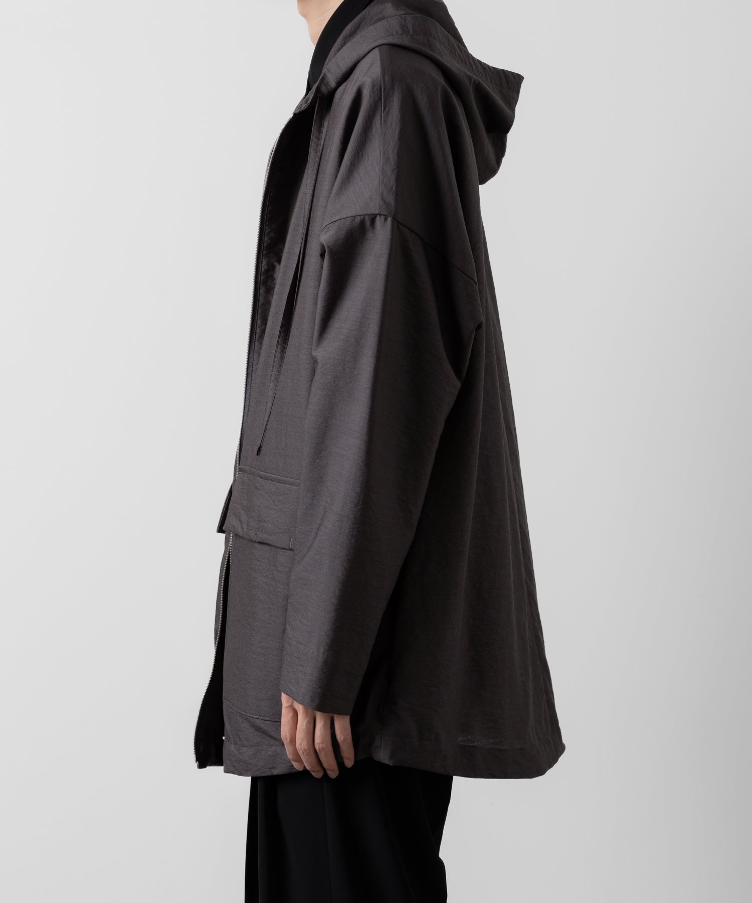 ATTACHMENT アタッチメントのWO/NY VOILE ZIP UP HOODED JACKET - GRAY 公式通販サイトsession福岡セレクトショップ