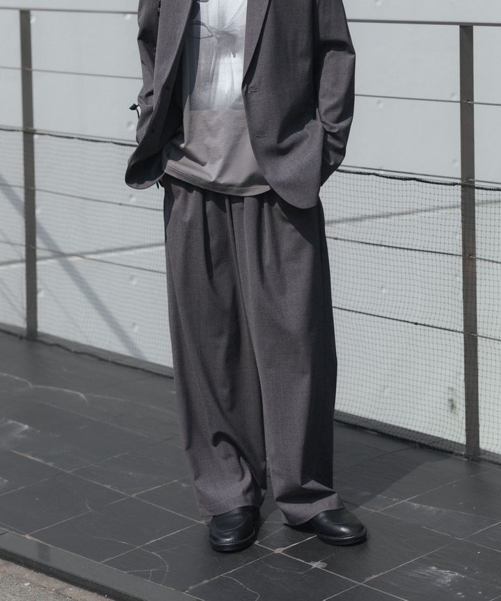 ATTACHMENT アタッチメントのWO/TA STRETCH TRO 1TUCK WIDE TROUSERS - D.GRAYの公式通販サイトsession福岡セレクトショップ