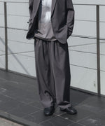 画像をギャラリービューアに読み込む, ATTACHMENT アタッチメントのWO/TA STRETCH TRO 1TUCK WIDE TROUSERS - D.GRAYの公式通販サイトsession福岡セレクトショップ
