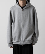 画像をギャラリービューアに読み込む, ATTACHMENT アタッチメントのCO/PE DOUBLE KNIT ZIP UP HOODIE - X.GRAY 公式通販サイトsession福岡セレクトショップ
