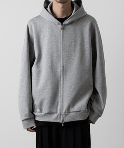 ATTACHMENT アタッチメントのCO/PE DOUBLE KNIT ZIP UP HOODIE - X.GRAY 公式通販サイトsession福岡セレクトショップ