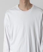 画像をギャラリービューアに読み込む, 【ATTACHMENT】ATTACHMENT アタッチメントの80/2 PIMA CO JERSEY SLIM FIT LAYERED L/S TEE - WHITE 公式通販サイトsession福岡セレクトショップ
