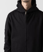 画像をギャラリービューアに読み込む, ATTACHMENT アタッチメントの限定CO/PE DOUBLE KNIT ZIP UP HOODIE - BLACKの公式通販サイトsession福岡セレクトショップ
