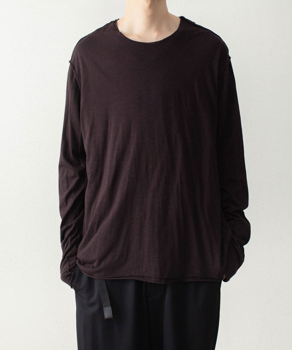 ATTACHMENT アタッチメントのCO/CU JERSEY SLIM FIT LAYERED L/S TEE - D.BROWNの公式通販サイトsession福岡セレクトショップ